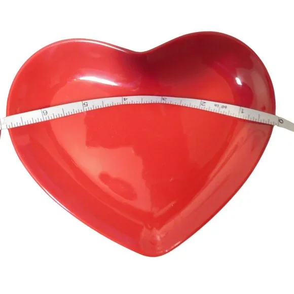 4 piece red heart plate set - Picture 2 of 5